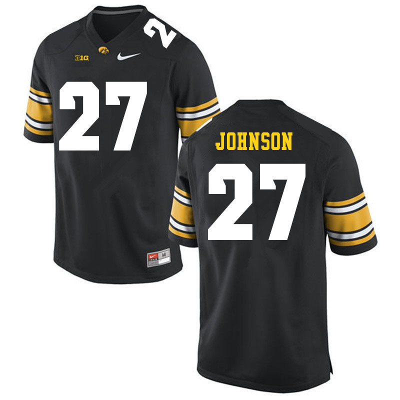 Men #27 Jack Johnson Iowa Hawkeyes College Football Jerseys Sale-Black - Click Image to Close